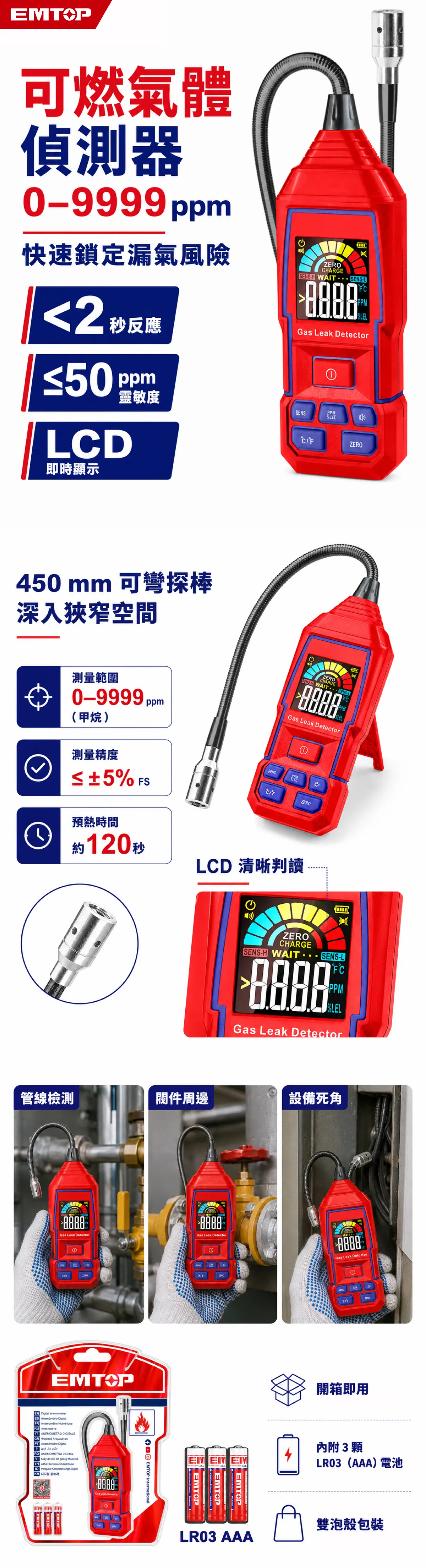 EAGA35031 可燃氣體檢測儀 商品說明