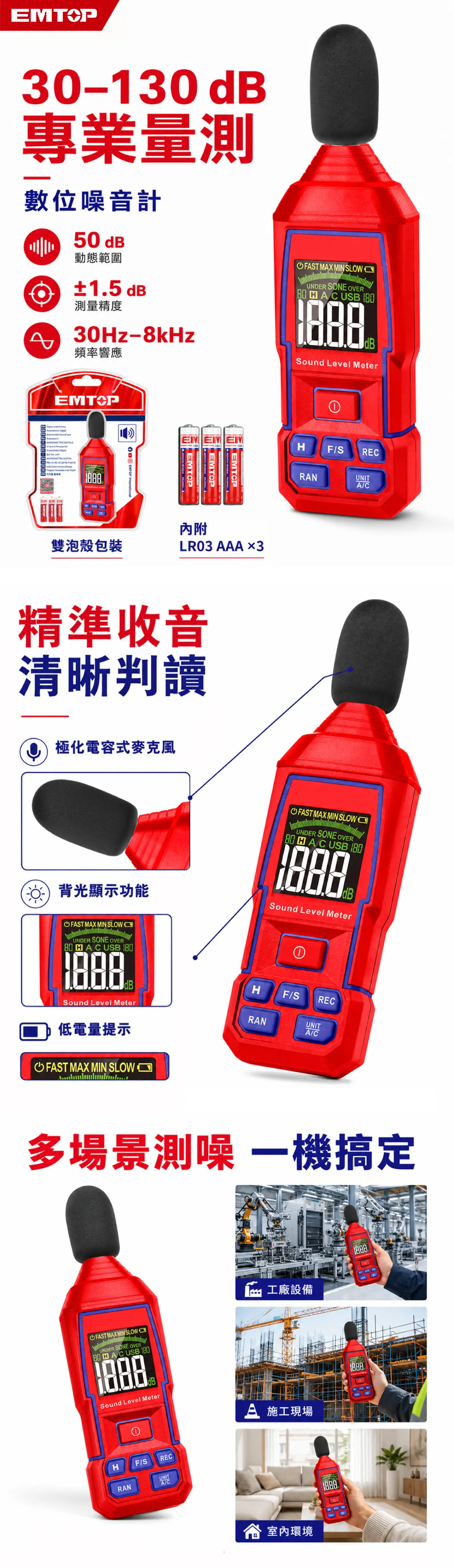 EMJN35031 聲級計 商品說明