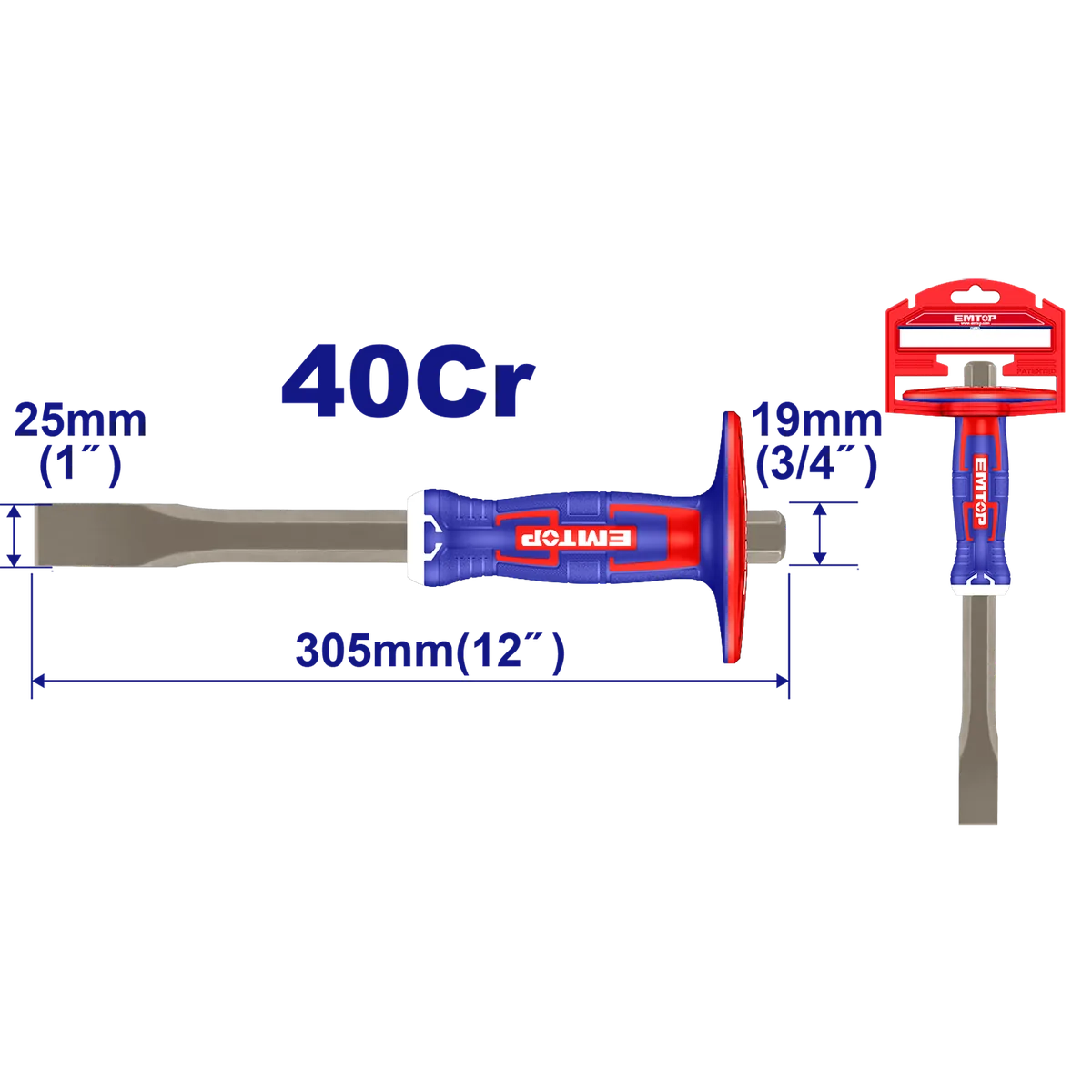 ECCL251902 25*19*305重型護手平鑿
