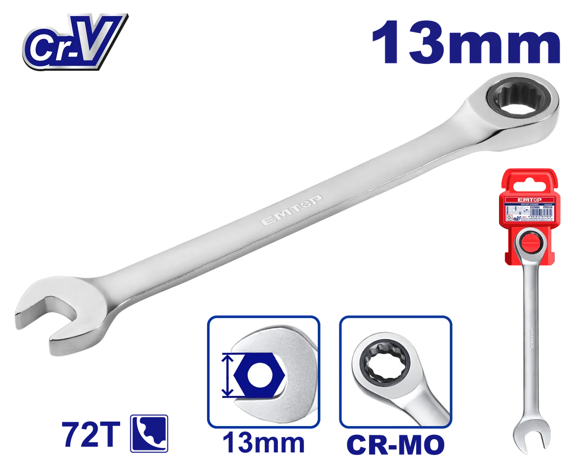 ECSPAR131 13mm單向棘輪兩用扳手