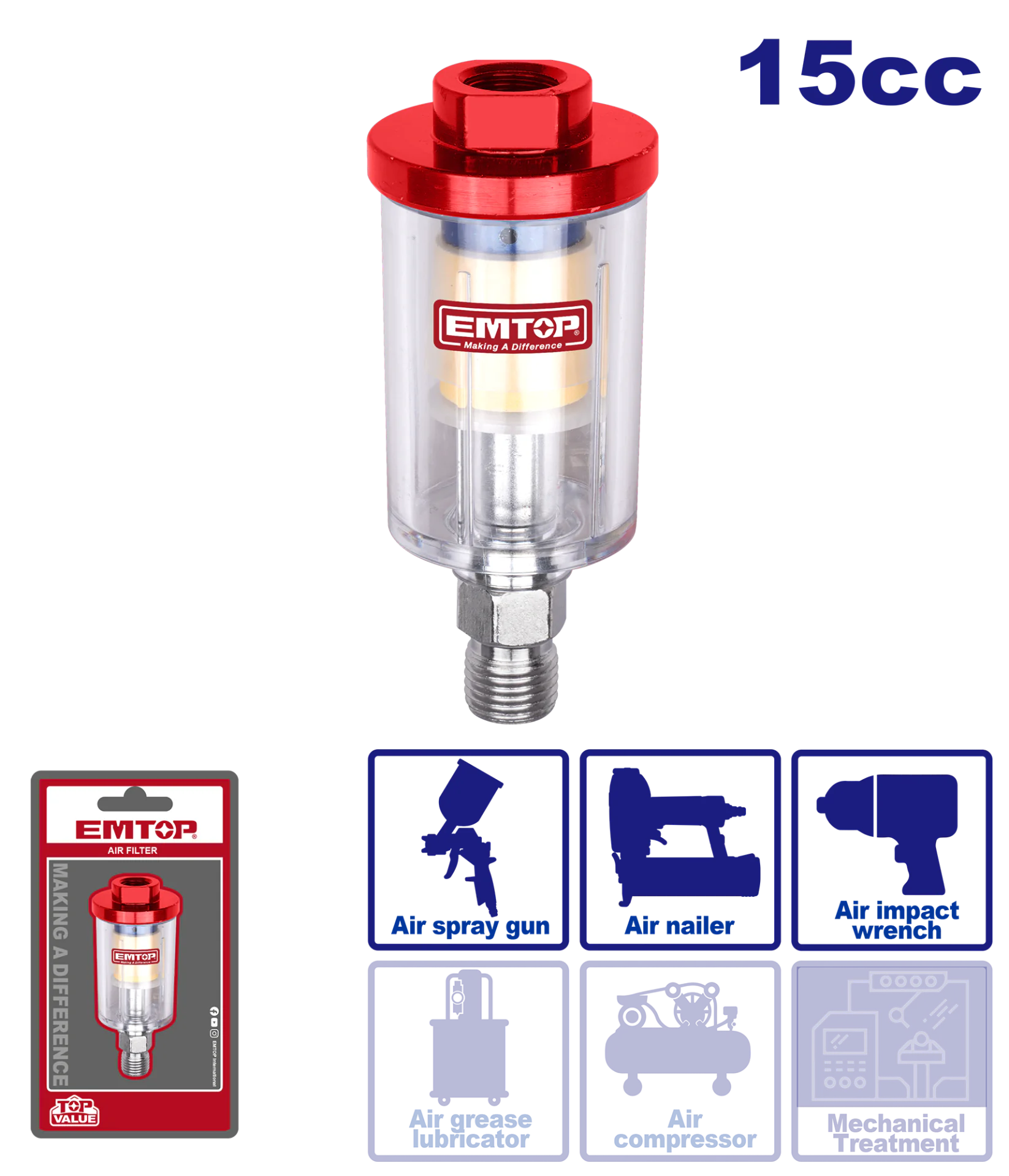 EFF2620 15cc 迷你氣動空氣過濾器