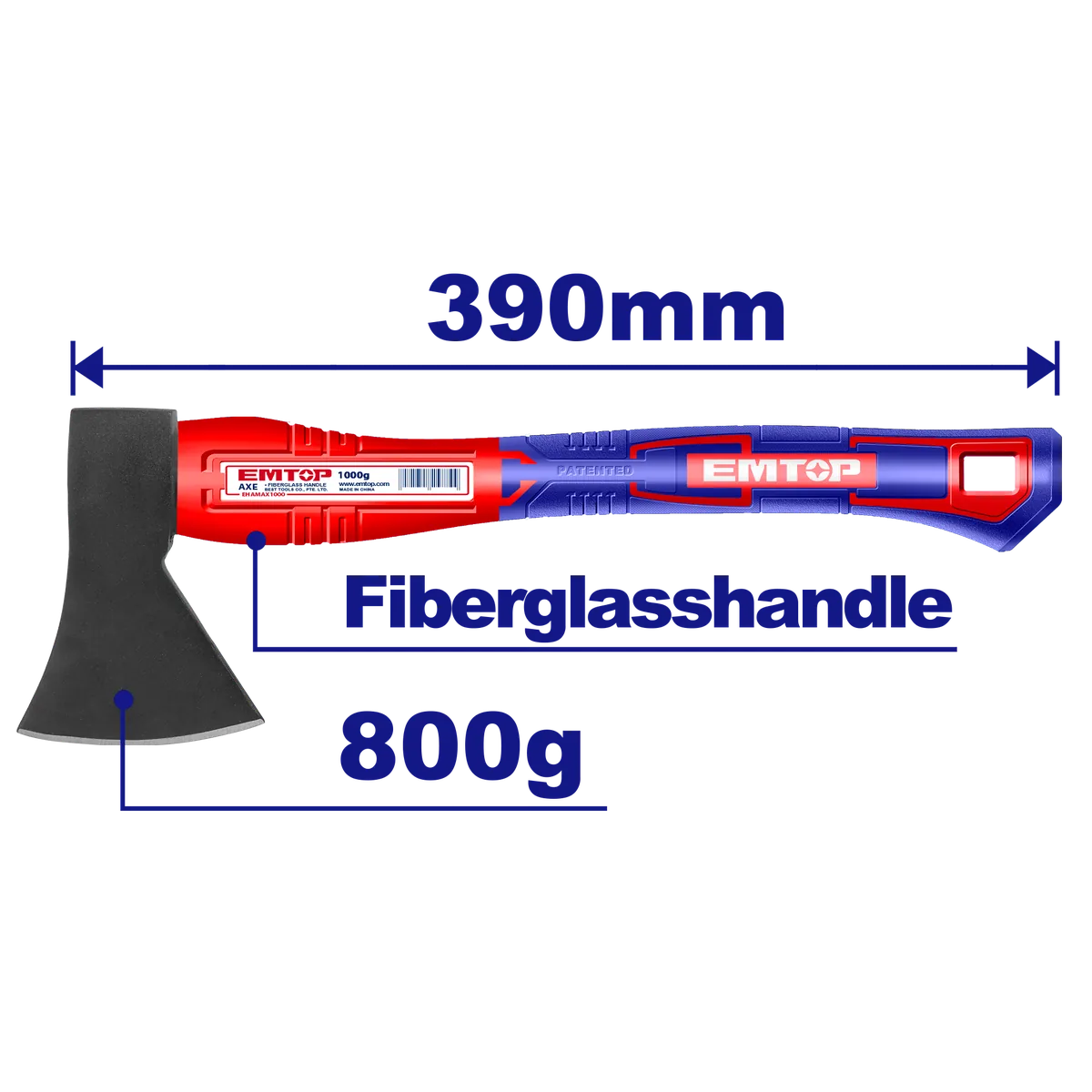 EHAMAX0800 800g重型鍛造斧頭