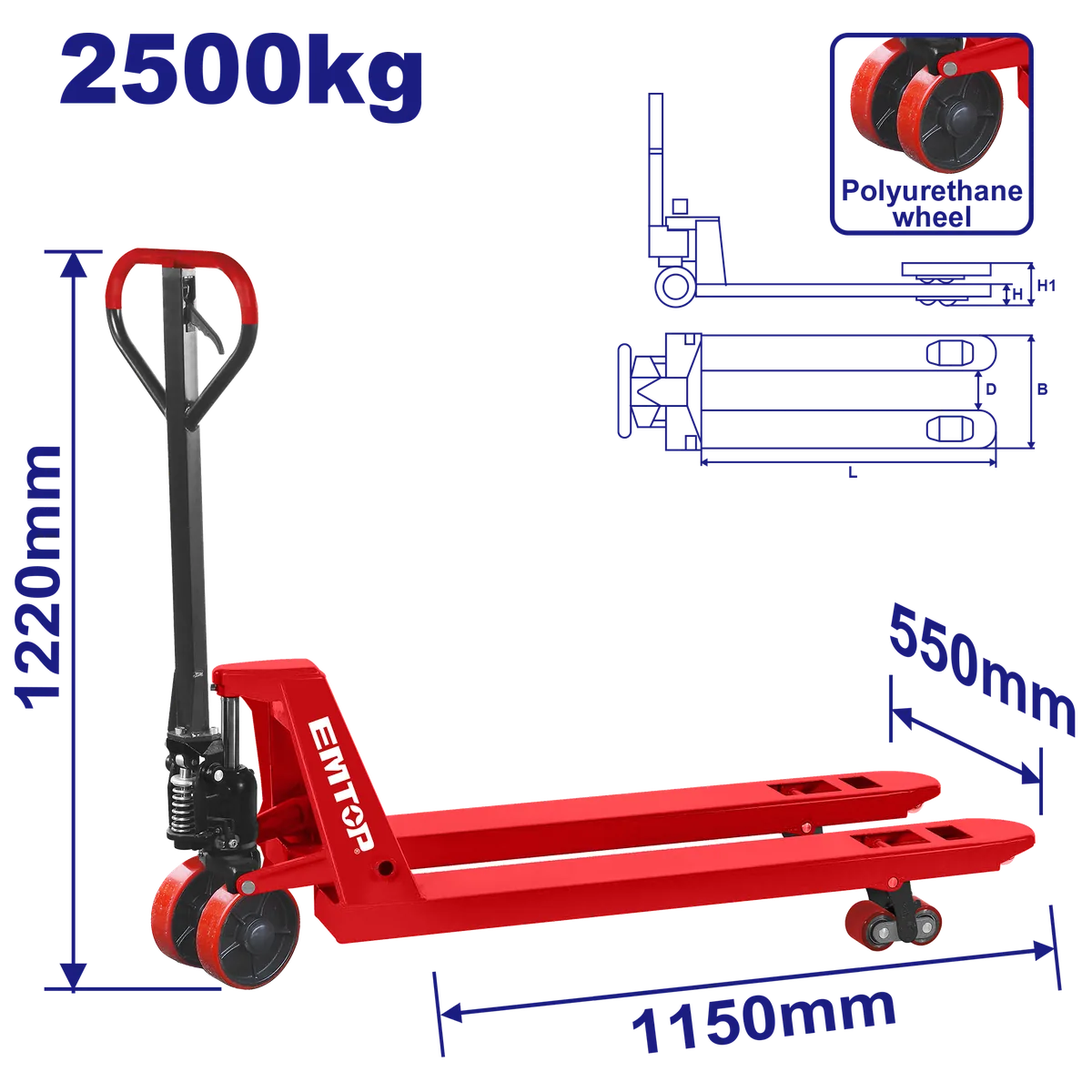 EHPT0125 手動液壓車DF/2500kg
