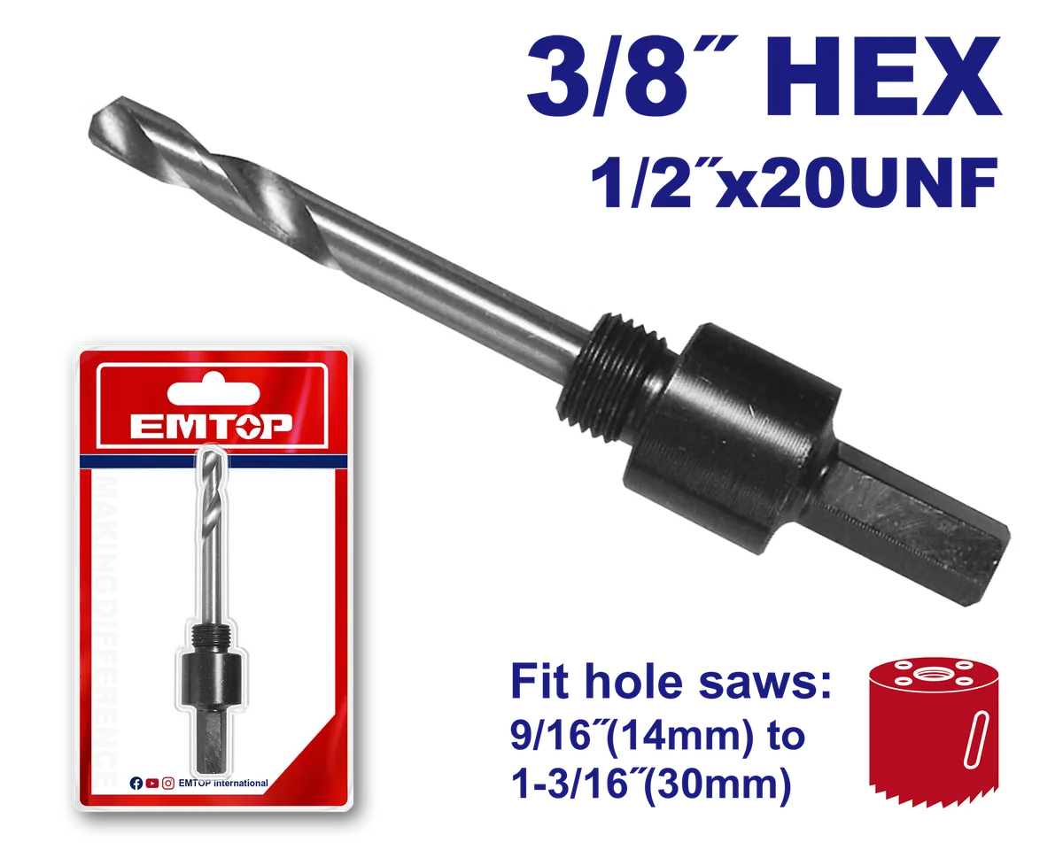 EHSA04 8吋六角柄小型開孔器接桿