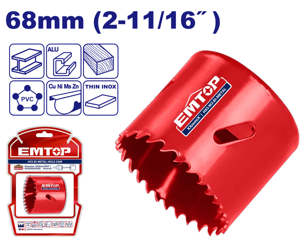 EHSW10681 68mm 雙金屬開孔器