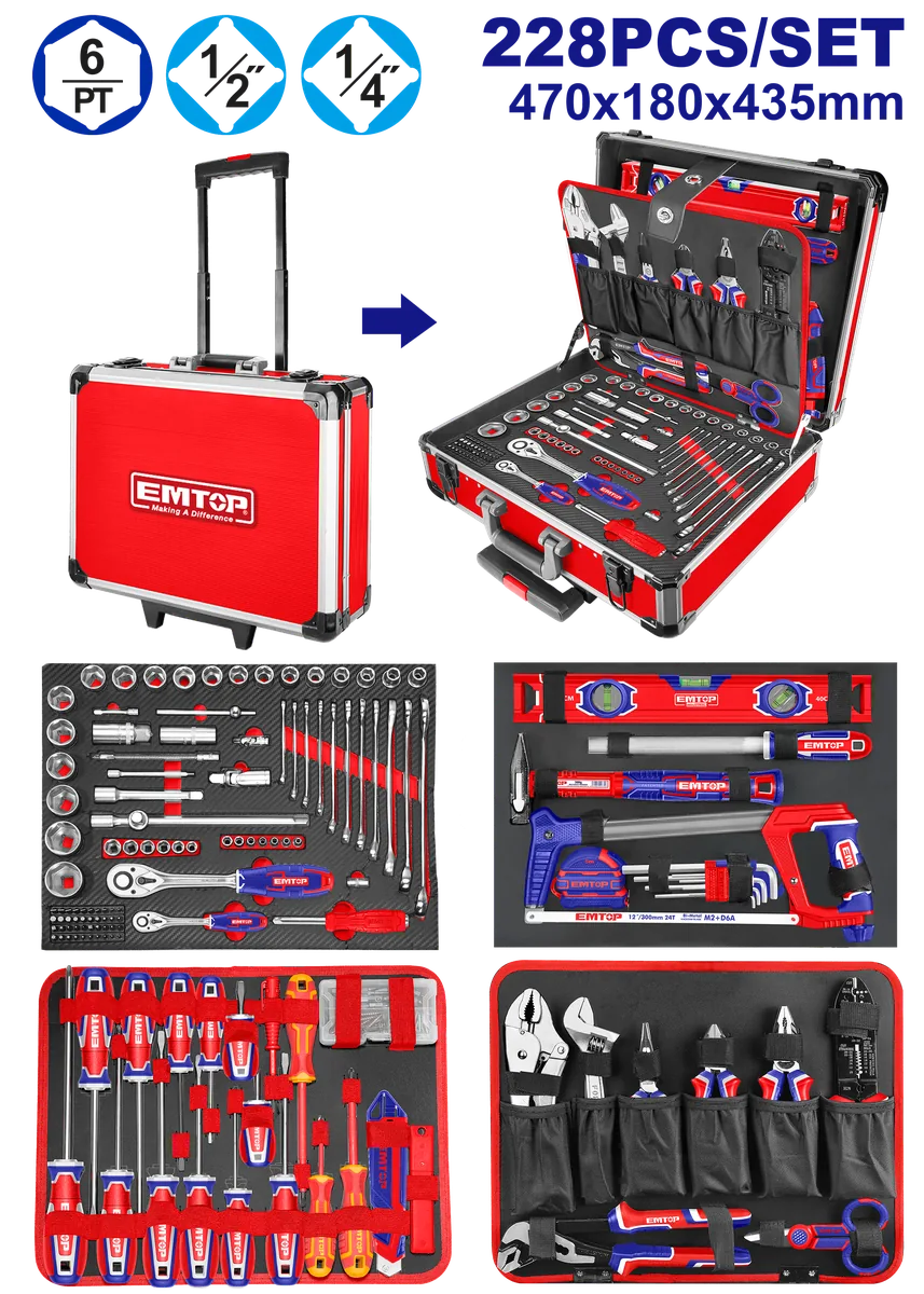 EHTS42288 228件式專業綜合手工具套組