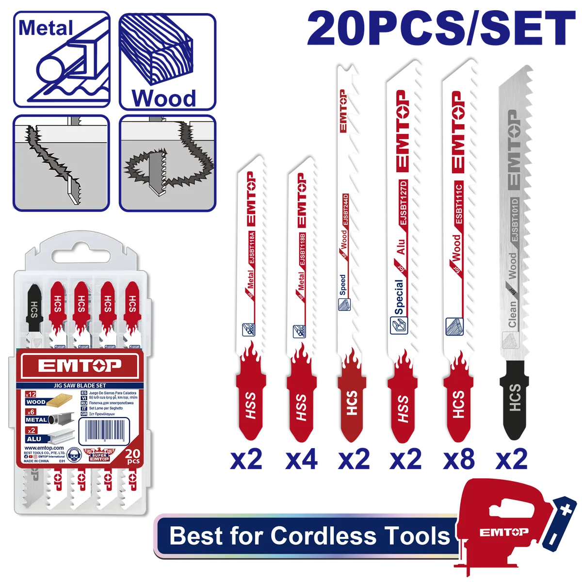 EJSBT2001 多用途線鋸片綜合套組
