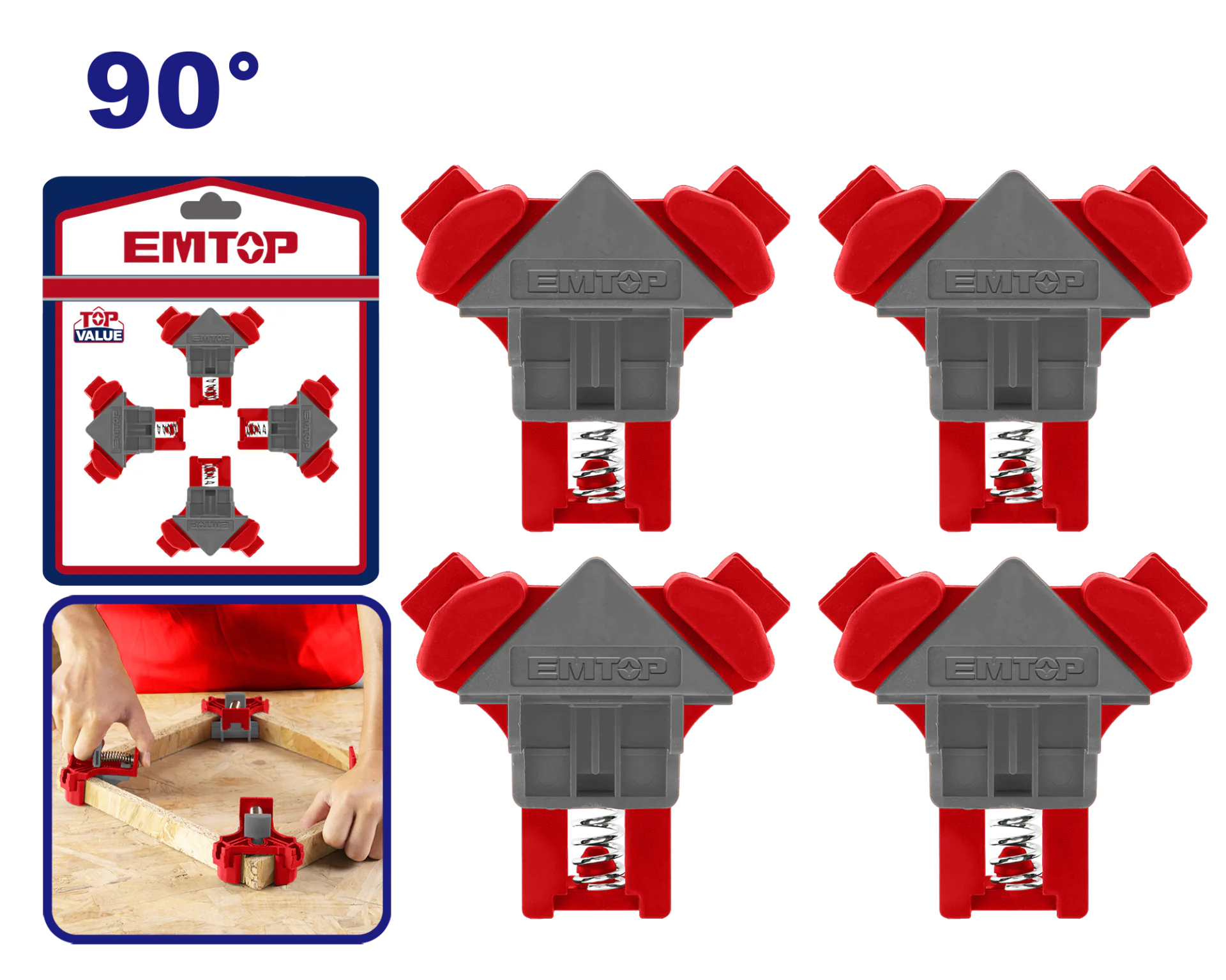 EMCZ6E01 90°角夾組套/4PCS