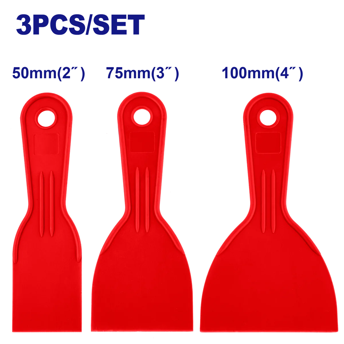 EMPT3133 3合1塑膠油灰刀組套/2"3"4"