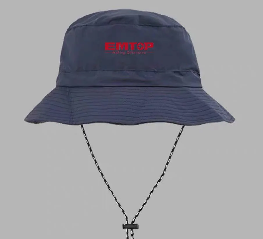EMTBHTBR0034 EMTOP-漁夫帽(藍底紅字)