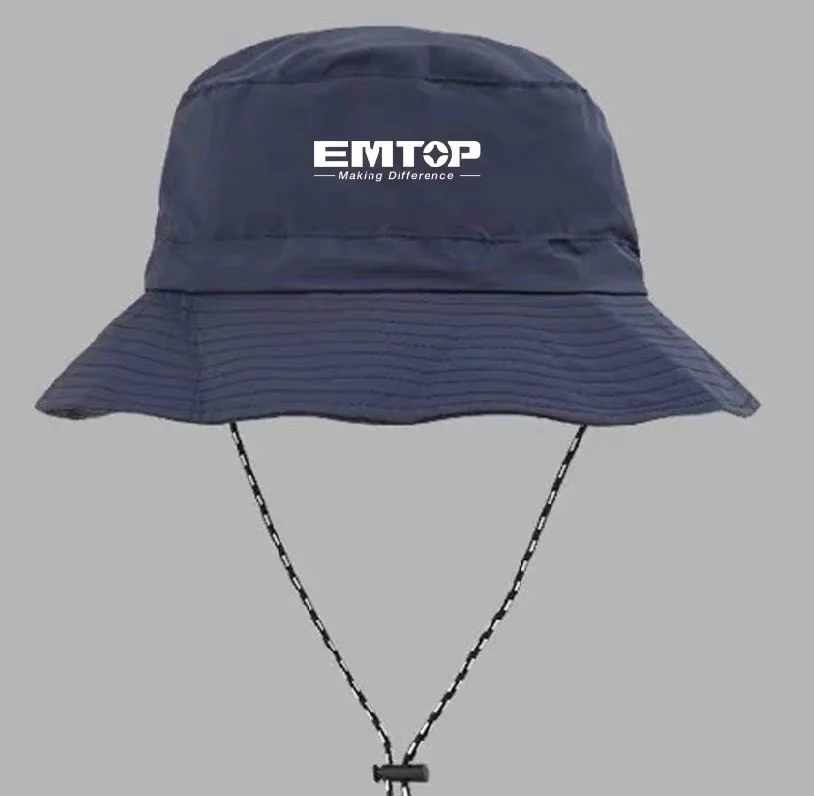EMTBHTBW0033 EMTOP-漁夫帽(藍底白字)