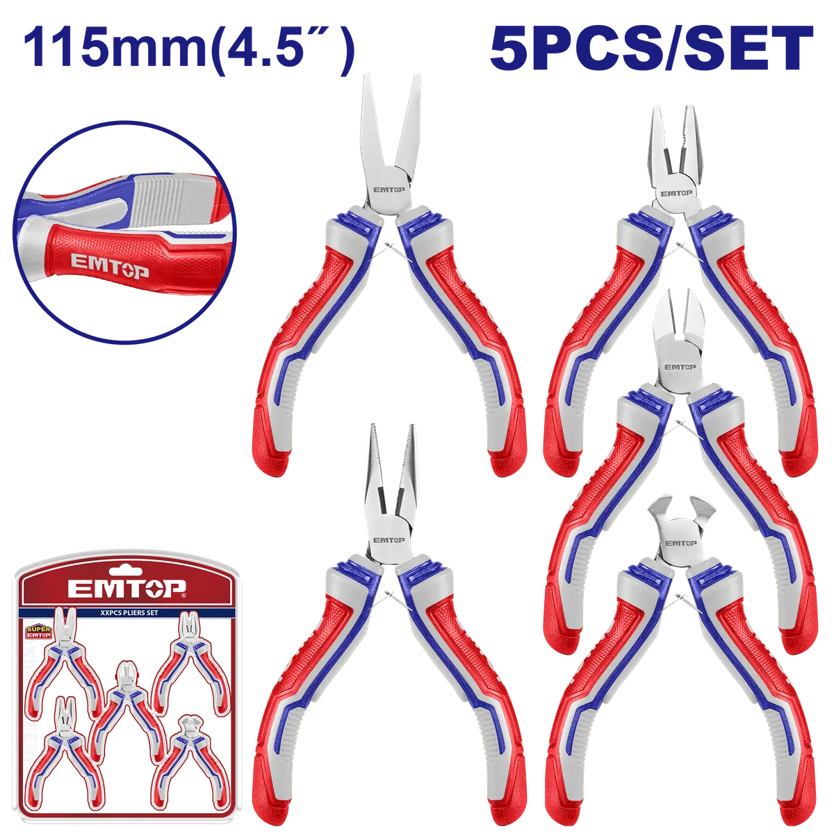 EPLSM0511 5件式4.5吋迷你鉗工具套組