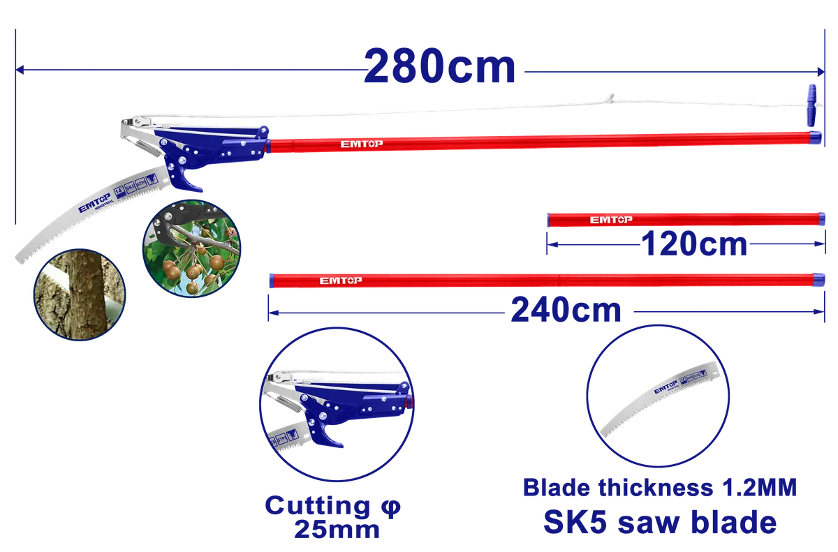 EPSR252804 伸縮杆2IN1修枝剪/