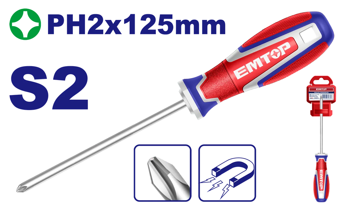 ESDPH2125 PH2×125mm強磁十字螺絲起子