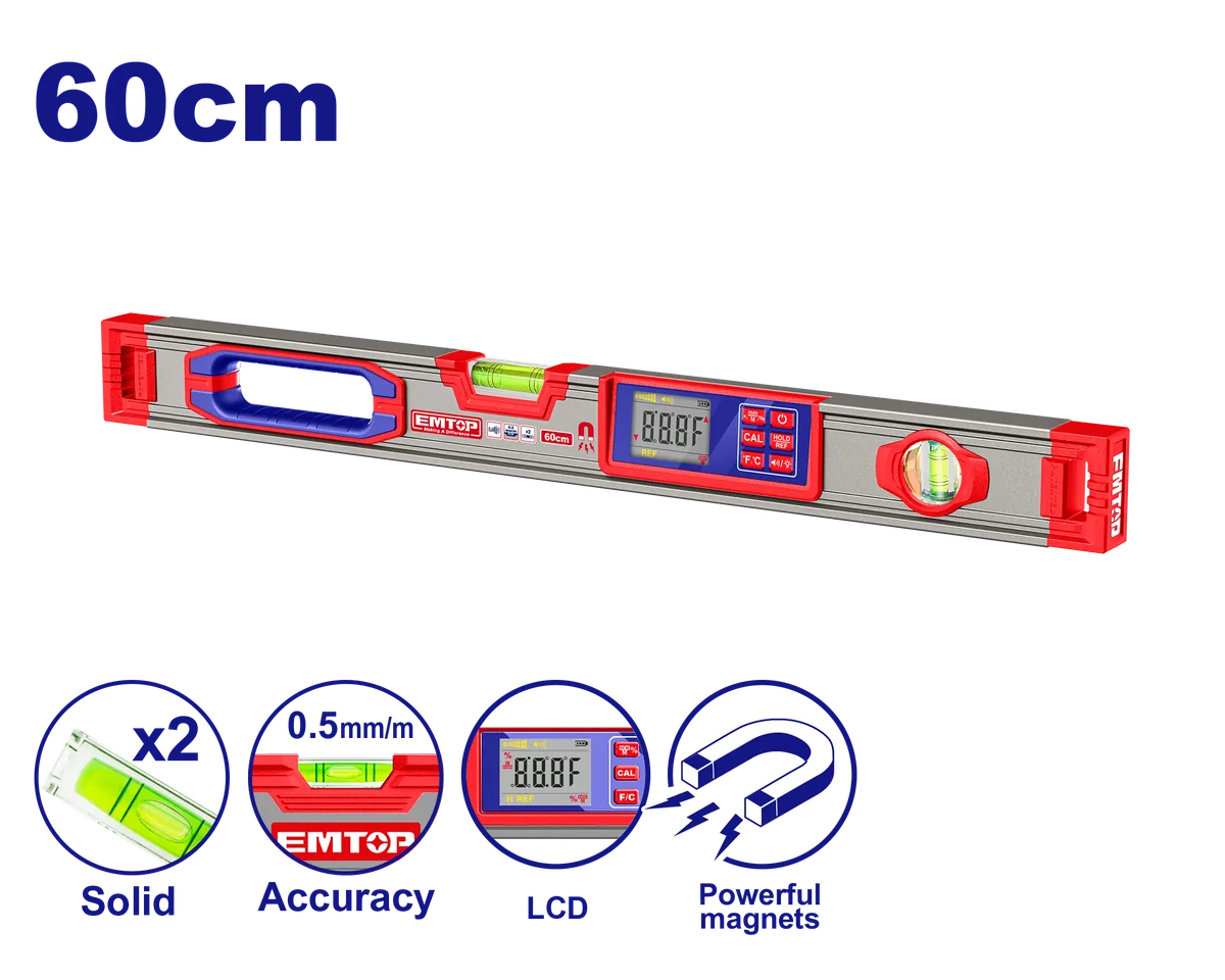 ESLL49060 60cm電子數位水平尺
