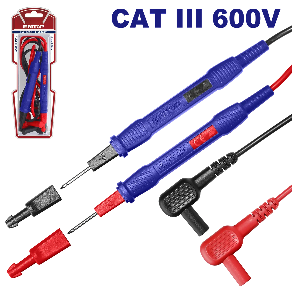ETLE30851 CAT III 600V電表專用測試筆
