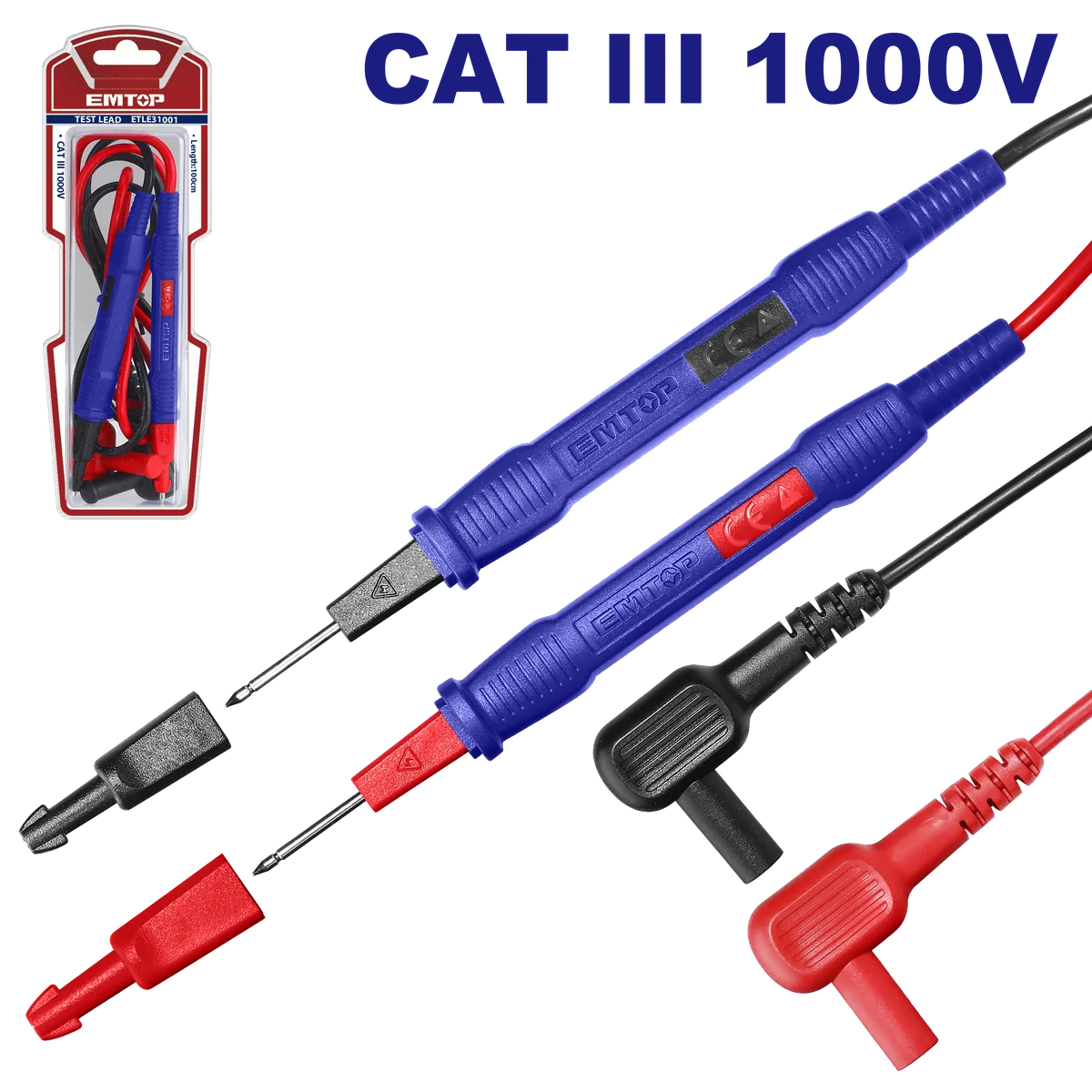 ETLE31001 CAT III 1000V電表專用測試筆