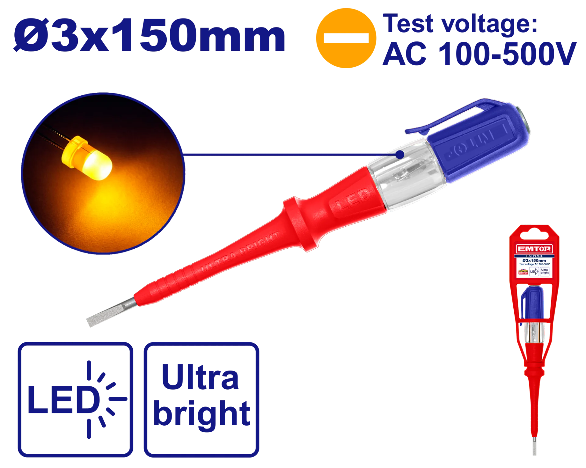 ETPL15001 150mm AC交流驗電筆