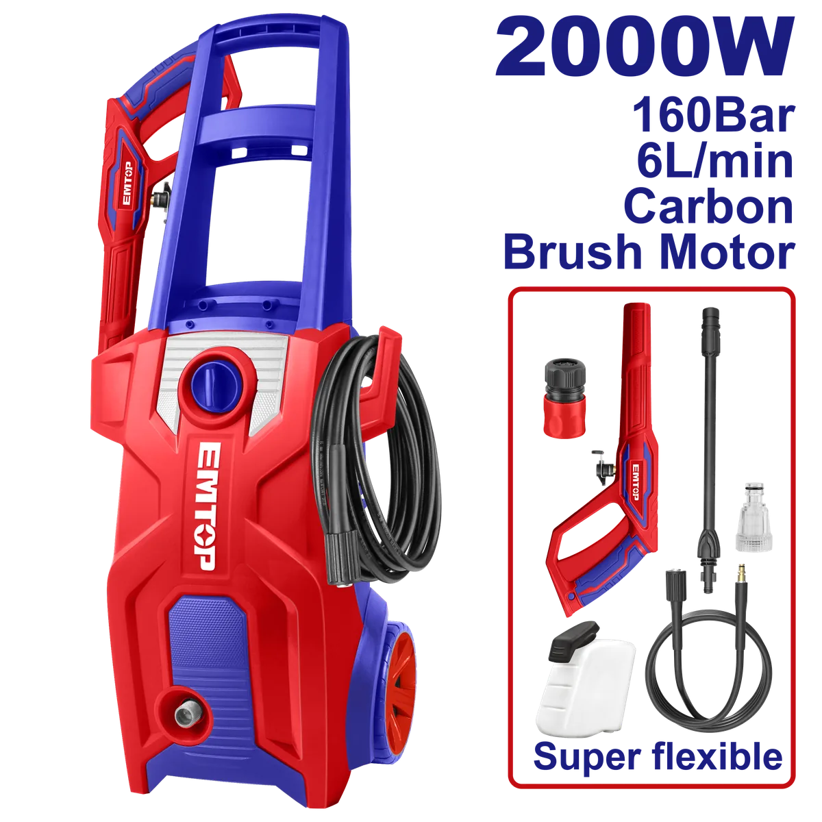ULHPW2011 110V高壓清洗機-2000W/160Bar(插電式)